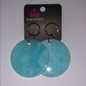 Blue Acrylic Earrings